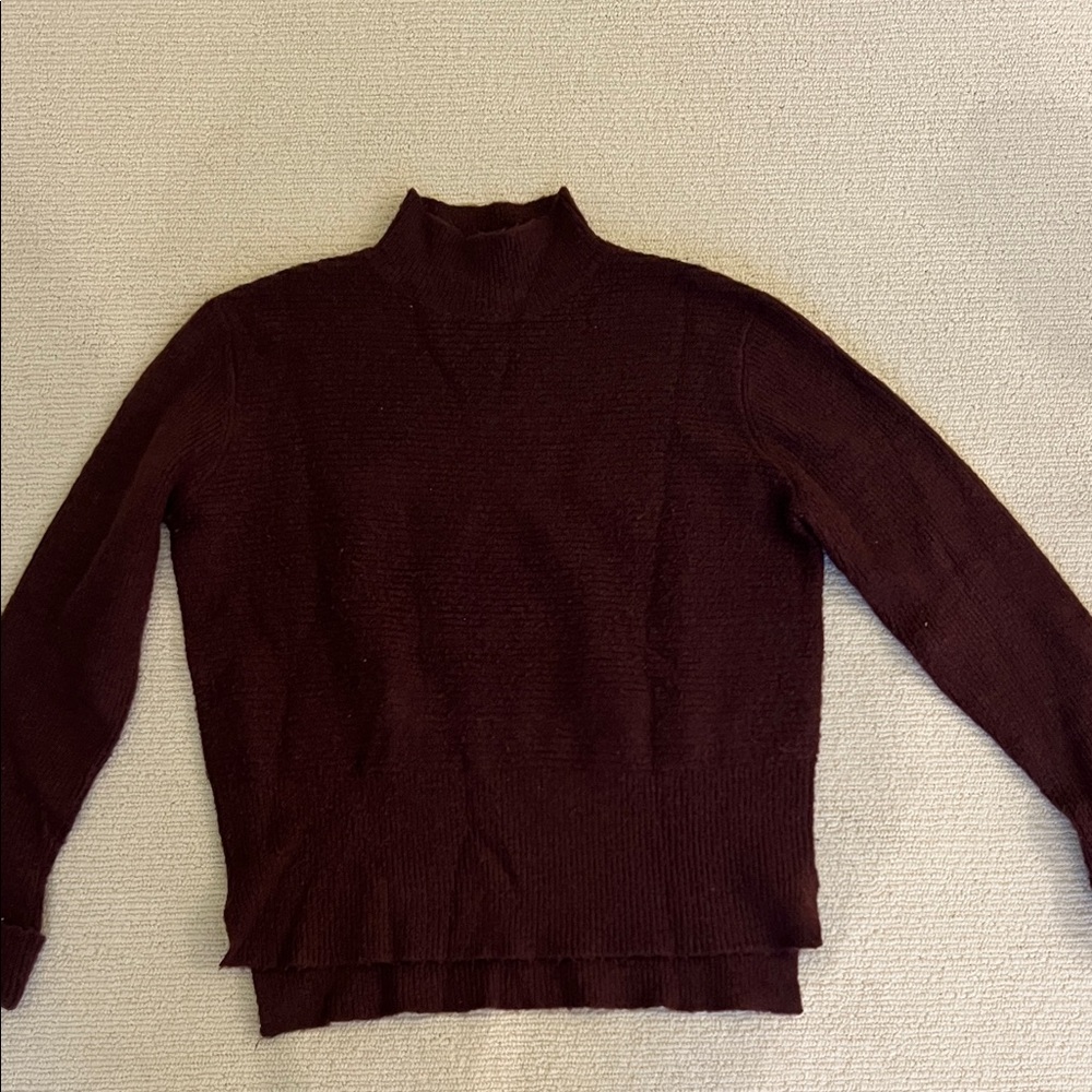 Dex Deep Burgundy Turtleneck Sweater